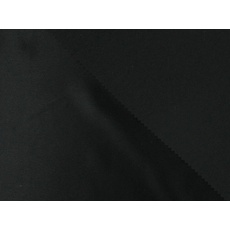 Dalston Mühle Stoffe Satin Rückseite Crepe, Polyester, Schwarz