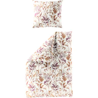 BIERBAUM 4137 Lachs Beige/Orange 135 x 200 cm + 2 x 80 x 80 cm