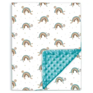 Babydecke - Kinderbettdecke - Baby Bettdecke Aus Weicher Oeko-tex Baumwolle - 100x135 - Kuscheldecke Kinder - Geburtsgeschenk Junge Mädchen - Babydecke Mit Noppen - Baby Bettwäsche - Baumwolldecke