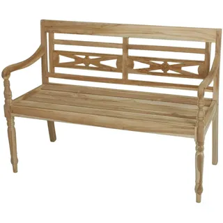 Garden Pleasure Gartenbank SUMATRA 940228 braun Holz 120,0 cm