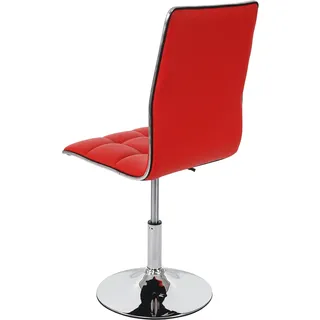Mendler Esszimmerstuhl HWC-C41 Kunstleder rot 2er Set