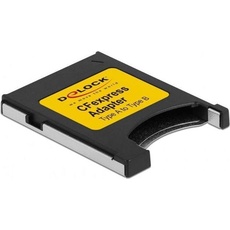 Delock CFexpress Adapter Typ A zu Typ B (PCI-E x1), Speicherkartenlesegerät, Grau, Schwarz