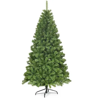 Costway Weihnachtsbaum Grün , Kunststoff , 180 cm , Dekoration, Weihnachtsdekoration, Christbäume & Zubehör