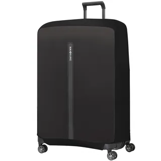 Samsonite TA Revolution - Faltbare Schutzhülle für Koffer Größe XL, Kofferhülle passend für 81–86 cm, Reisekoffer Schutz, mit reflektierendem Detail, Schwarz