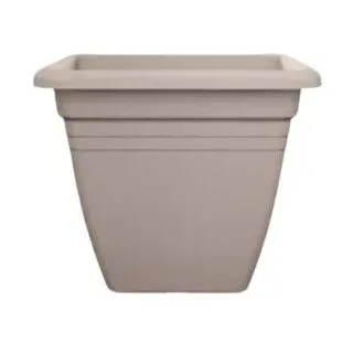 Florus Vase Mediterran Quadro 40CM Warm Taupe