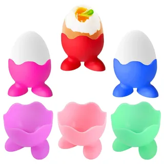 GmwyCzV 6 Stück Eierbecher, Ostern Eierbecher für Kinder Stapelbar,