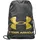 Sackpack strapazierfähiger Turnbeutel 16 L Beutel Rucksack mit Brustclip Black Metallic Gold OSFA