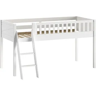 Vipack Hochbett Scott 90 x 200 cm Kiefer massiv lackiert weiß