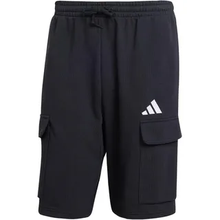 adidas Essentials Feelcozy French Terry Cargo Shorts black-white S
