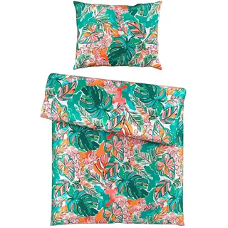 Esposa Bettwäsche , Multicolor , Textil , Abstraktes , 140x200 cm , Oeko-Tex® Standard 100 , pflegeleicht, atmungsaktiv, schadstoffgeprüft , Heimtextilien, Bettwäsche & Leintücher, Bettwäsche, Satin-Bettwäsche