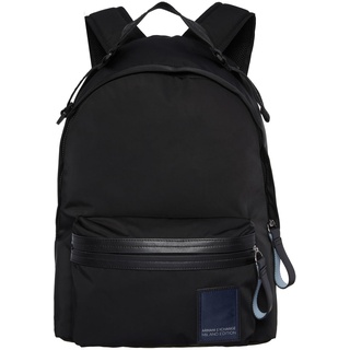 Armani Exchange Men's Milano Edition, Sustainable, internal Pockets Backpack, Black