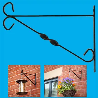 30.5cm Schwerlast Metall Blumenampel Halterung Übertopf Garten Pflanztöpfe Haken