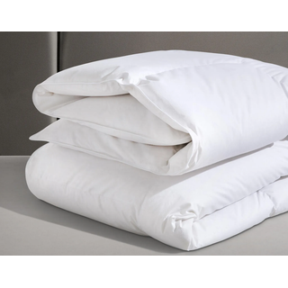 Daunenbettdecke + Kopfkissen HAEUSSLING "Kristall Edition", weiß, B/L: 155cm x 220cm Anzahl Teile 1, B/L: 80cm x 80cm Anzahl Teile 1, Bezug: Baumwolle Füllung: Entendaune/-feder, warm, Bettdecken Bezug: 100% Baumwolle. Kopfkissen Bezug: 100% Baumwolle. Bettdecken Füllung: 60% Entendaune, 40% Entenfeder. Kopfkissen Füllung: 85% Entenfeder, 15% Entendaune, Bettwaren-Sets, Daunenbettdecke + Kopfkissen, Spar-Set in verschiedenen Wärmeklasssen