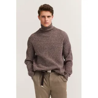 bugatti Rollkragenpullover »Regular Fit« Grobstrick aus einem Wollmix