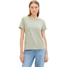 Bild Damen T-Shirt Logo-Print, 34895 - Desert Green, XXL