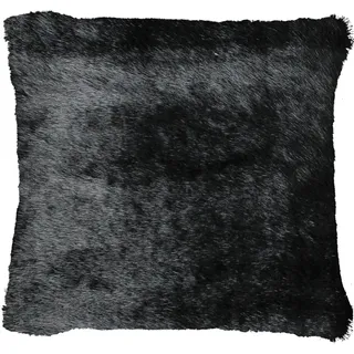 Gözze Nerz Fellkissen 50 x 50 cm Schwarz