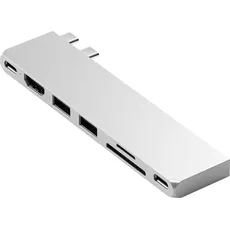 Bild Pro Hub Slim Adapter, silver, 2x USB4 [Stecker] (ST-HUCPHSS)