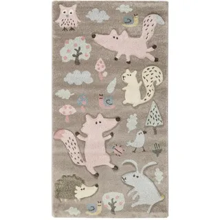 Sigikid Kinderteppich , Taupe , Textil , Tier , rechteckig , 133x200 cm , Textiles Vertrauen - Oeko-Tex® , für Fußbodenheizung geeignet, in verschiedenen Größen erhältlich, für Hausstauballergiker geeignet, Fasern thermofixiert (heatset), pflegeleicht, strapazierfähig , Teppiche und Böden, Teppiche, Kinderteppiche