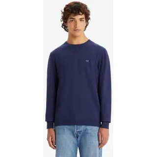 Levi's für Herren. A7207-0002 Leichter marineblauer Pullover (XL), Lässig, Baumwolle, Langarm
