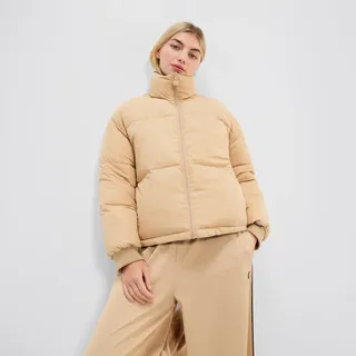 Steppjacke ELLESSE "PEGASI PADDED JACKET", Damen, Gr. 44, beige (beige, schwarz), Obermaterial: 100% Polyester, Jacken Steppjacke