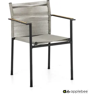 Apple Bee Jakarta Dining Armstuhl Aluminium/Rope