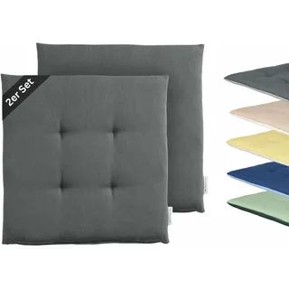 Tom Tailor Sitzkissen 40 x 40 cm Grau
