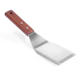HENDI Hamburgerwender mit Holzgriff 75 x 270 mm Edelstahl