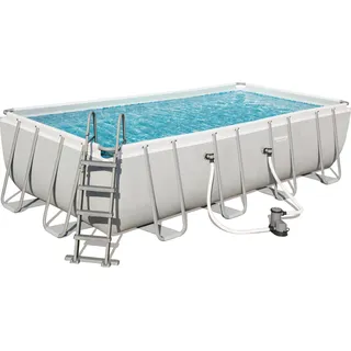 Bestway Pool-Set Mistral Rechteckig Grau 549x274cm - Grau