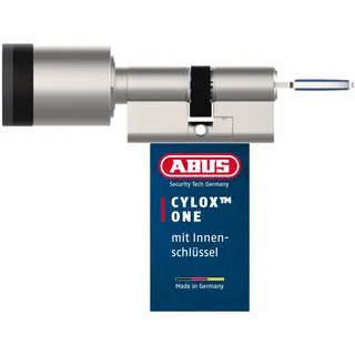 ABUS Cylox One - Schließzylinder mit Innenschlüssel 45-55/30-40 mm - Silber