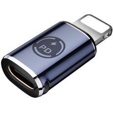 Apple MFi Zertifizierter USB C Buchse auf Lightning Adapter, 27W PD Schnellladeadapter, Kompatibel mit iPhone 14 13 12 11 Pro Max, Xs, XR, 8P, iPad (Nicht für Die Verwendung mit Kopfhörern Geeignet)