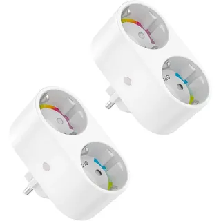 Gosund SP211 Dual WiFi Smart Socket 3500w Tuya Intelligenter Stecker 2 Stk.)