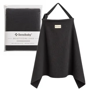 Sensibaby Stilltuch (Schwarz) - verstellbar doppellagige Baumwolle 1 St