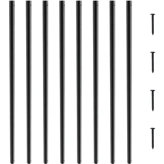 VEVOR Metallbaluster für Treppen, 19 x 19 x 810 mm lang, dekorative Aluminium-Geländerstäbe, 101er-Packung Deckbaluster mit Schrauben, klassisches hohles Deckgeländer