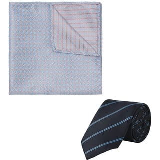 JACK & JONES Herren Jacsummer Tie Giftbox Set aus Krawatte und Fliege, Pale Blue/Pack:Tie + Hankie, ONE Size