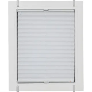 SUNLINES Plissee One Size Style Crepe 85 x 210 cm grau/weiß