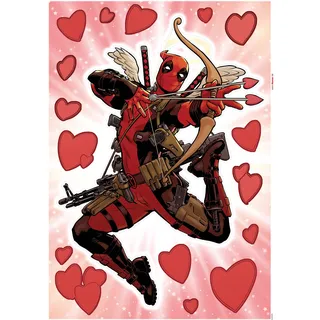 KOMAR Deko-Sticker Deadpool Lovepool 50 x 70 cm