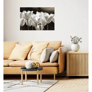 Queence Wandsticker »Black & White« Selbstklebend, kinderleichte Anbringung; Blumen, Blüten, weiß