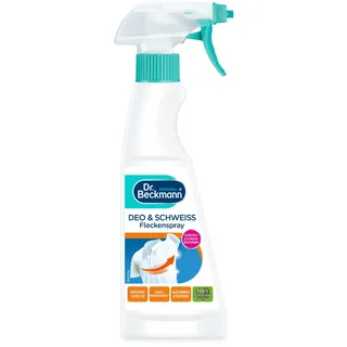 Dr. Beckmann Fleckenspray Deo & Schweiß | Spezialfleckentferner gegen Deo- und Schweißflecken | 250 ml