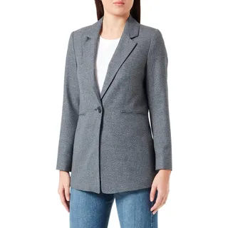 GERRY WEBER Damen 830017-31298 Blazer Langarm, Petrol Gemustert, 38