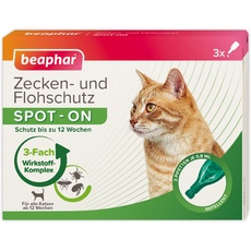 Bild von Zecken- & Flohschutz Spot-On für Katzen 3 x 0,8 ml
