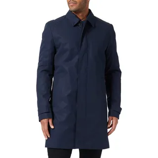HUGO Herren Marec2241 Wattierter Slim-Fit Mantel mit wasserabweisendem Finish Dunkelblau 52