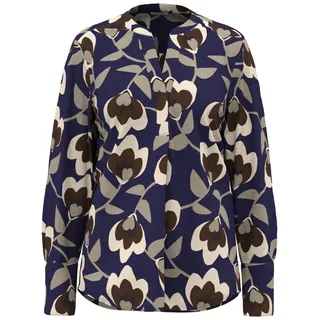 Seidensticker Damen Fashion-Bluse - Tunika - Regular Fit - Bügelleicht - Stehkragen - V-Ausschnitt - Langarm - 100% Viskose