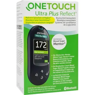 ONETOUCH Ultra Plus Reflect Blutzuckermessgerät mg/dl 1 Messgerät, 10 Teststreifen