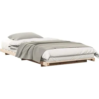 SYFAXTM Bodenbettgestell Braun 100 x 220 cm Massivholz Kiefer - Braun