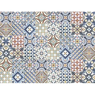 Viniliko Design Gimaraes Vinylteppich, 100 x 133 cm, rutschfest, wasserdicht, waschbar, Verschiedene Größen, Vinyl-Teppich, Wohnzimmer, Küche