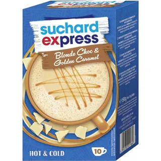 Suchard Express Blonde Choc & Golden Caramel, 10x 15g Sticks