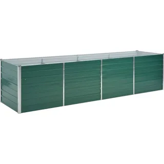vidaXL Garten-Hochbeet Verzinkter Stahl 320x80x77 cm Grün - Grün