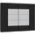 Schwebetürenschrank NARAGO 270,3 x 210,5 x 61,2 cm Schwarz/Weiß