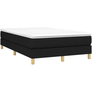 vidaXL Boxspringbettgestell Schwarz 120x200 cm Stoff - Schwarz