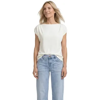 Street One Dropped Shoulder Shirt mit Raffung Off White 38